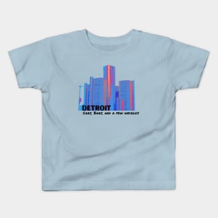 Detroit cars, bars. and a few weirdos Kids T-Shirt